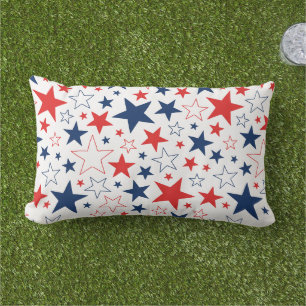 D'extérieur Patriotic Stars Coussin