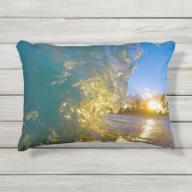 "soyez coussin extérieur de vague hawaïenne de