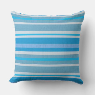 D'extérieur TÊTES DE COTON BLEU TEXTURES Jeter coussin