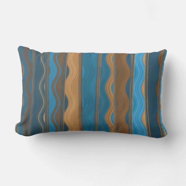 D'extérieur Turquoise super, Bleu, Coussin de lombage en cuivr (Recto)