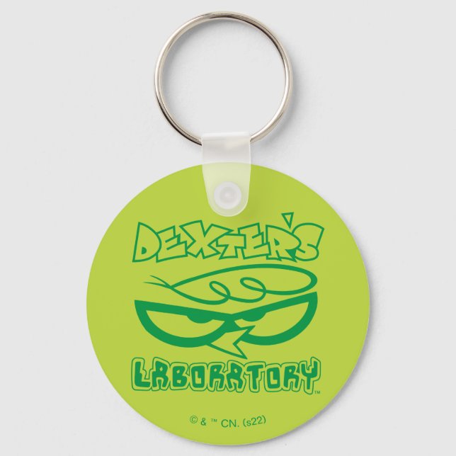 Dexter's Laboratory Face Logo Schlüsselanhänger (Vorderseite)
