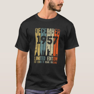 Dezember 1957 T 63 Year Old 1957 Birthday Geschenk T-Shirt