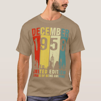 Dezember 1958 Limited Edition 64 Jahre Aw T-Shirt