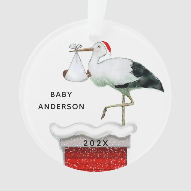 Dezember Baby 2024 Keepake Ornament (Vorderseite)