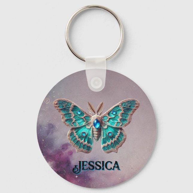 Dezember Birthstone Schlüsselanhänger - Blue Zirco (Vorderseite)