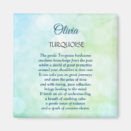 Dezember Birthstone Türkisches Design Magnet