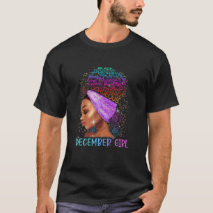Dezember Black Girl Hair Sagittario Capricorn Bir T-Shirt