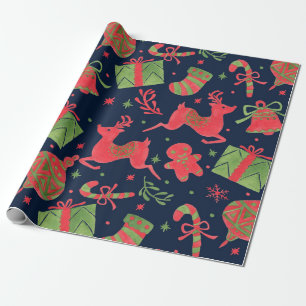 Dezember-Feiertags-Druck Geschenkpapier