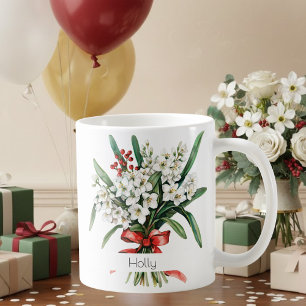 Dezember-Geburtsblumen-Tasse Stechpalmen Kaffeetasse