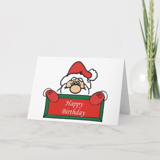 Dezember-Geburtstags-Karte Feiertagskarte (Vorderseite)