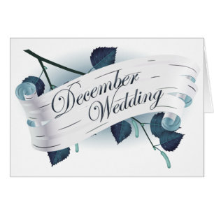 Dezember Hochzeit : Blätter der Saison: