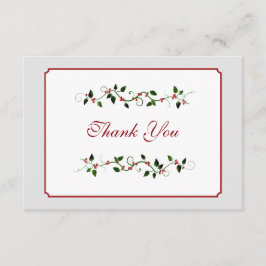 Dezember Hochzeit Vielen Dank Flat Card Mitteilungskarte