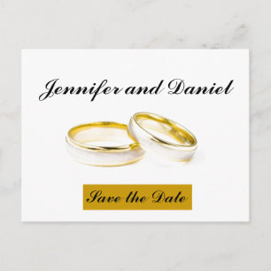 Dezember-Hochzeits-Save the Date Mitteilung Ankündigungspostkarte