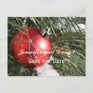 Dezember-Hochzeitskarte Einladungspostkarte
