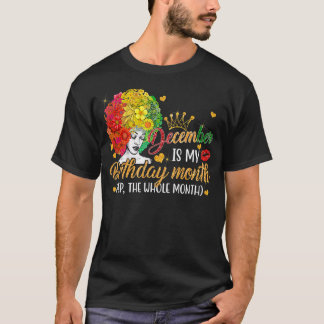 Dezember ist mein Geburtstag, Königin Glückwunsch T-Shirt