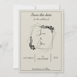 "Dezember-Liebe" Save the Date Einladung