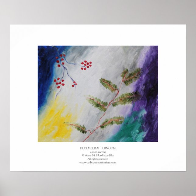 Dezember Nachmittag Poster (Vorne)