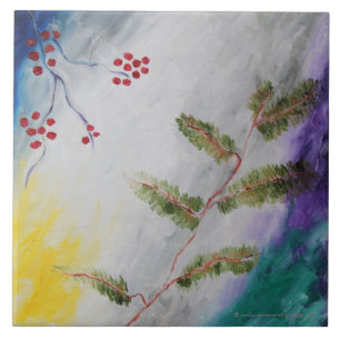Dezember-Nachmittags-Malerei Fliese