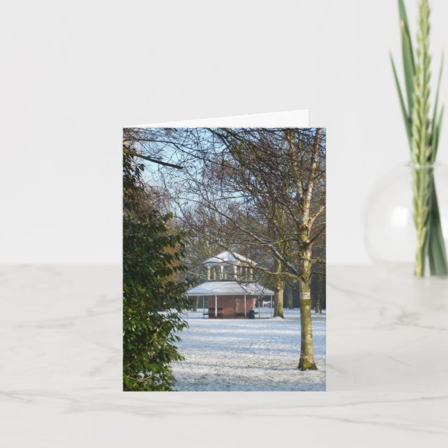 "Dezember" Notecard Feiertagskarte (Vorderseite)