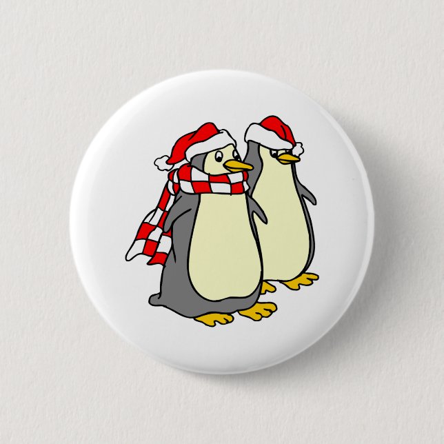 Dezember Penguins Button (Vorderseite)
