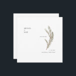 Dezember Pine Foliage Square Wedding Save the Date<br><div class="desc">Einfach Dezember Pine Foliage. Hochzeit Save the Date. Quadrat.</div>