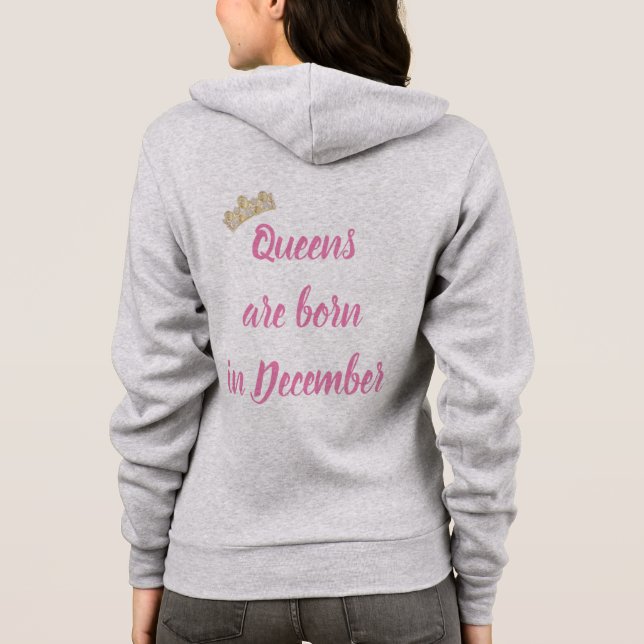 Dezember Queen Hoodie (Rückseite)