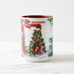 Dezember Weihnachts-Tasse Tasse
