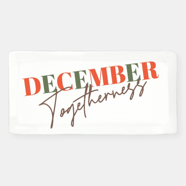 Dezember Zusammengehörigkeit: Feiern der Jahreszei Banner (Horizontal)