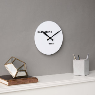 Dezentrale Denk-Wanduhr für Modernes Runde Wanduhr