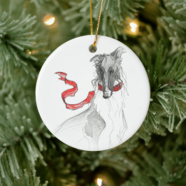 Dezzoi Scott Russian Red Borzoi Weihnachtsschmuck