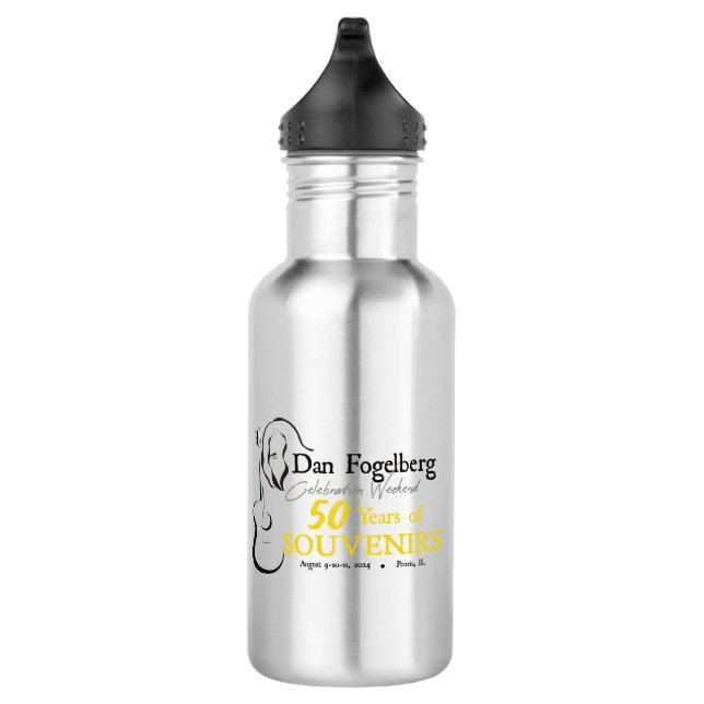 DF Celebration Weekend 2024 Water Bottle Silver Edelstahlflasche (Rechts)