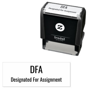 DFA Designated For Assignment Baseball-Fachbegriff Permastempel