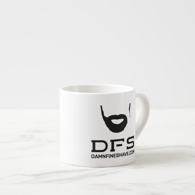 DFS weiße Espresso-Tasse Espressotasse (Vorderseite Rechts)