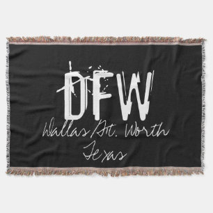 DFW Dallas Flughafen Code Typografie Decke