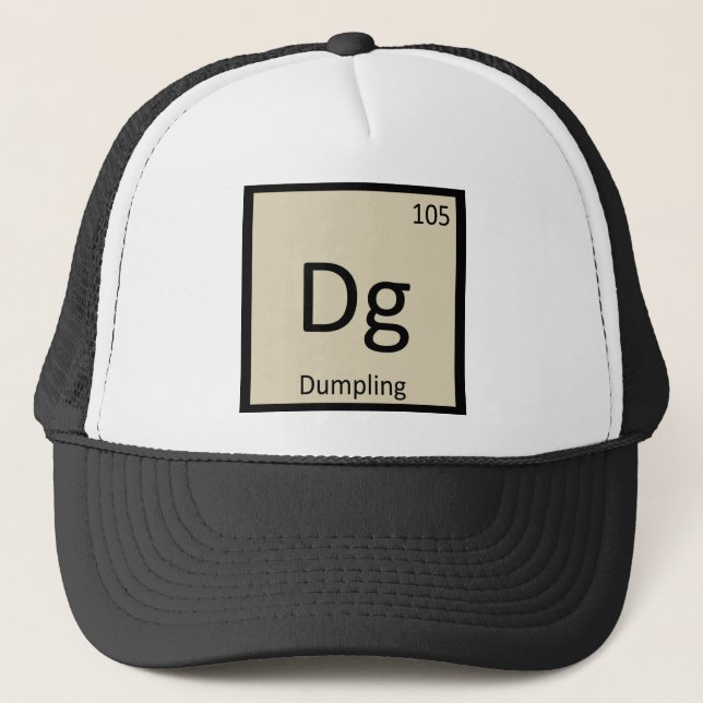 DG - Dumpling Appetizer Chemistry Periodic Table Truckerkappe (Vorderseite)