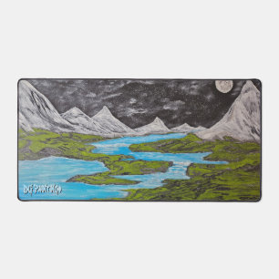 DG-Gemälde Mystic Moon Valley Schreibtischunterlage
