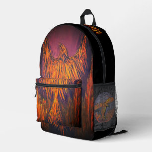 DG Paintings Fire Phoenix Rucksack V2