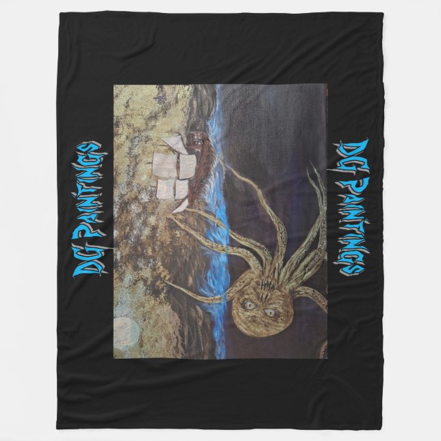 DG Paintings Kraken Fleece-Decke Fleecedecke (Vorderseite)