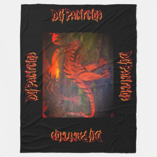DG Paintings Raubsaurier Fleece-Decke Fleecedecke
