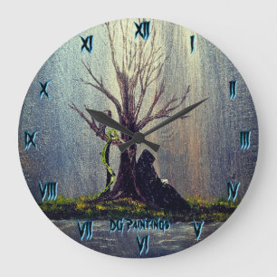 DG Paintings Ruhender Schnitter Große Wanduhr