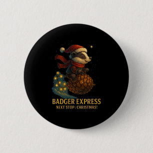 Dger Express Nächster Stopp Weihnachtskids Design Button