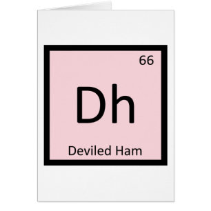 Dh - Jambon Démoniaque Chimie Symbole du Tableau P
