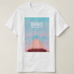 Dhaka Bangladesch Vintages Reiseplakat. T-Shirt