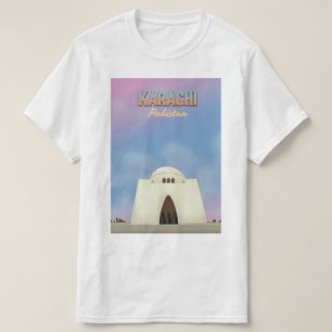 Dhaka Bangladesch Vintages Reiseplakat. T-Shirt