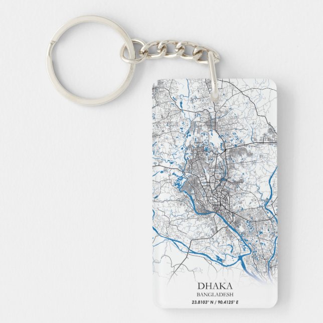 Dhaka Bangladesh City Map Voyage Simple Minimal (Devant)