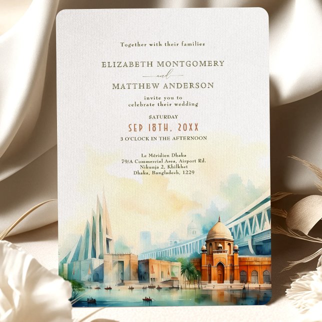 Dhaka City Wedding Invitation Card Einladung (Von Creator hochgeladen)