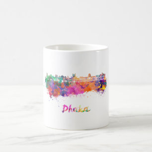 Dhaka skyline im Watercolor Kaffeetasse