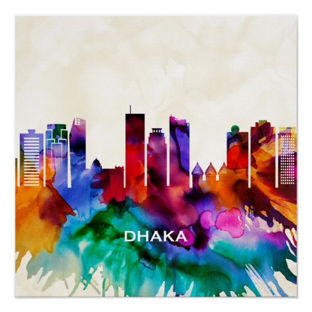 Dhaka Skyline Poster (Vorderseite)