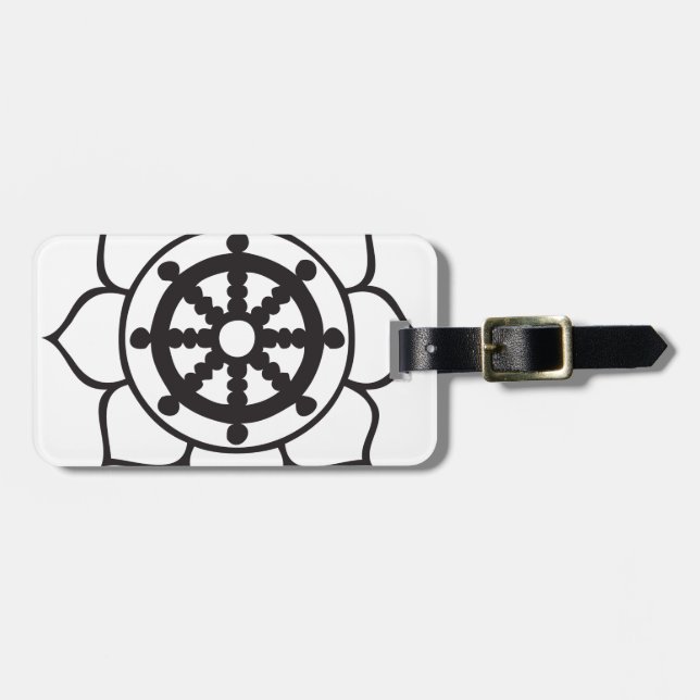 Dharma Rad Lotus Gepäckanhänger (Vorderseite horizontal)