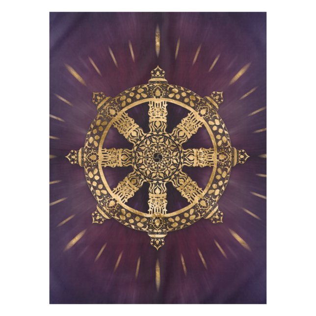 Dharma Wheel - Dharmachakra Tischdecke (Vorderseite)